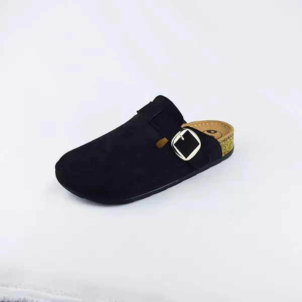 Sabot pour femme 700-1 noir daim...............   miniature